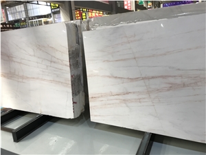 White Marble Withe Red Veins Dolomite Spider Marble Slabs,Tiles