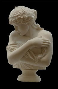 Beige Marble Statues, Human Sculpture,Handcarved,Abstract Sculpture