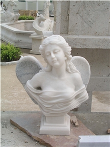Beige Marble Statues, Human Sculpture,Handcarved,Abstract Sculpture