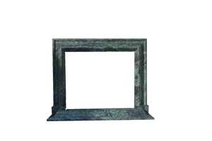 Fireplace Mantel, Dark Green Fireplace, Western Style,Handcrafted