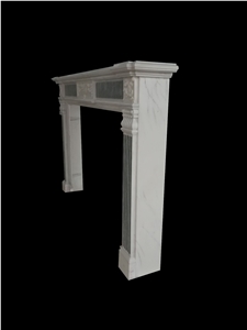 Fireplace Mantel, Dark Green Fireplace, Western Style,Handcrafted