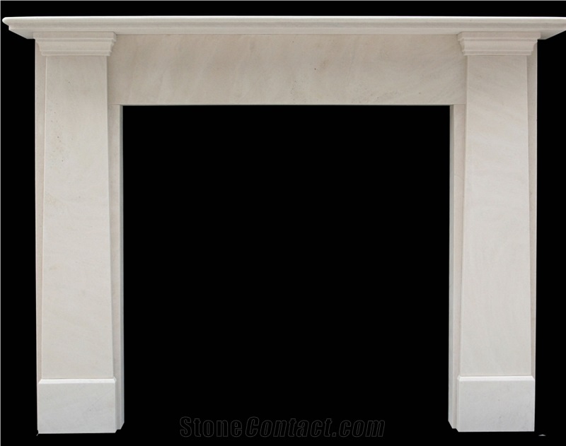 Fireplace Mantel,White Marble Fireplace,Western Style,Handcrafted