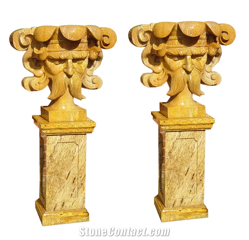Handcarved Marble Flower Pots Garden Urban Pot