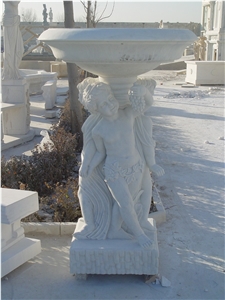 Handcarved Marble Flower Pots Garden Urban Pot Handcarved Marble Flower Pots Garden Urban Pot