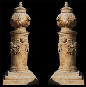 Handcarved Marble Flower Pots Garden Urban Pot