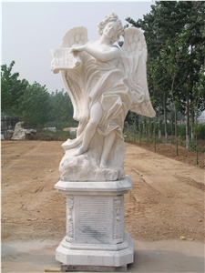 Handcarved Marble Western Style Human Sculpture
