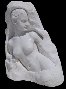 Handcarved Marble Western Style Human Sculpture