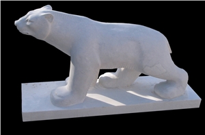Marble Hand Carved Ox Statue Sculptured Animals