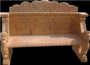 Outdoor Bench, Garden Furniture, Stone Chair, Handcarved Bench