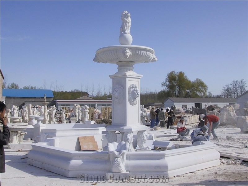 White Marble Fountains, Garden Fountains