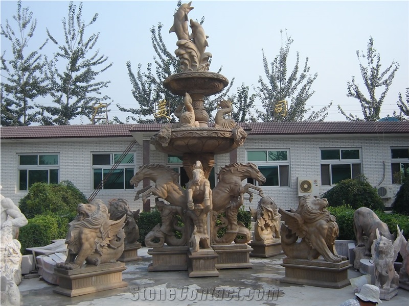 White Marble Fountains, Garden Fountains