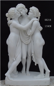 White Marble Statues, Human Sculpture,Handcarved,Abstract Sculpture