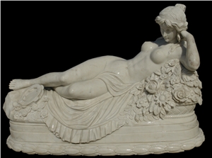 White Marble Statues, Human Sculpture,Handcarved,Abstract Sculpture