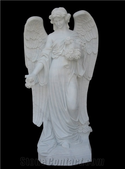White Marble Statues, Human Sculpture,Handcarved,Angel Sculpture