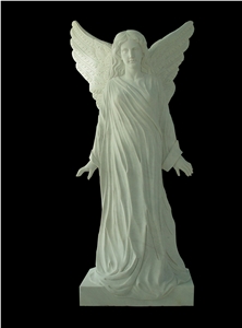 White Marble Statues, Human Sculpture,Handcarved,Angel Sculpture