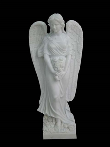 White Marble Statues, Human Sculpture,Handcarved,Angel Sculpture