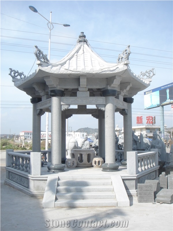 Chinese Style Granite Gazebo Pavilion Bower