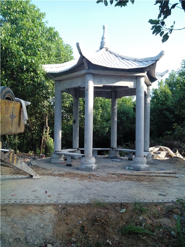 Chinese Style Granite Gazebo Pavilion Bower