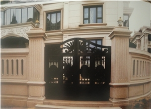 Granite Building Stone Customized Gate Fence