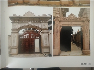 Granite Building Stone Customized Gate Fence