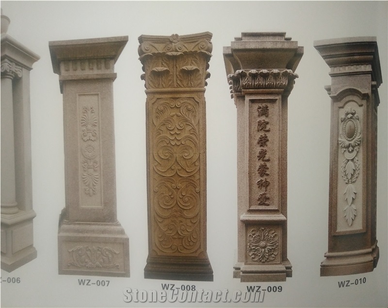 Granite Building Stone Customized Gate Fence