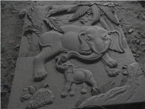 Granite Flower Animalengravings Embossments Relieve