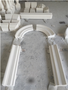 White Turkish Limestone Window Frame Surround Sill Customized