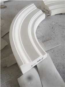 White Turkish Limestone Window Frame Surround Sill Customized
