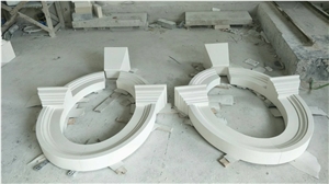 White Turkish Limetone Window Frame Surround Sill Customized