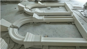 White Turkish Limetone Window Frame Surround Sill Customized