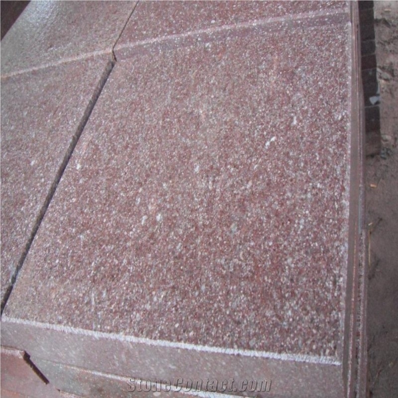Red Porphyry Tiles Granite Slabs