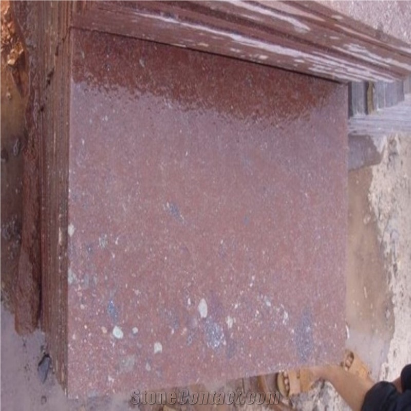 Red Porphyry Tiles Granite Slabs