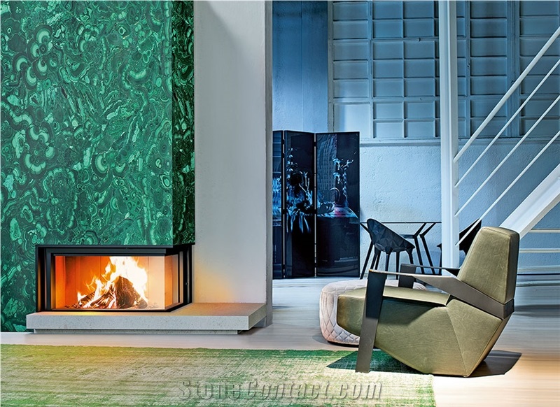Malachite Fireplace