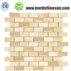 Crema Marfil Beige Marble Mosaic Sheet