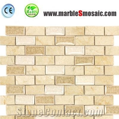 Crema Marfil Beige Marble Mosaic Sheet
