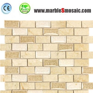 Crema Marfil Beige Marble Mosaic Sheet
