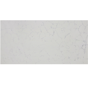 High Quality White Quartz Stone Countertop with Grey Veins