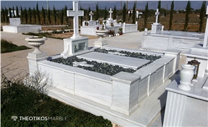 White Marble Design Family Monuments