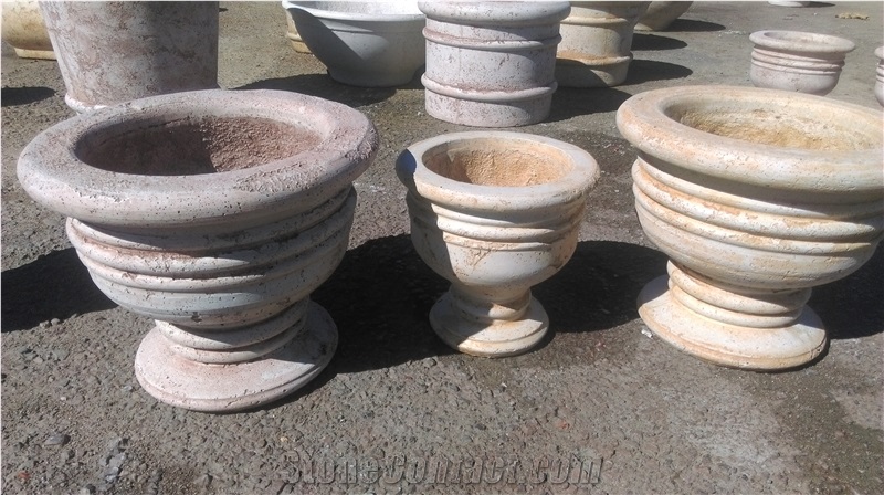 Faux Stone Planters