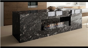 Black Cosmic Granite Kitchen Countertop