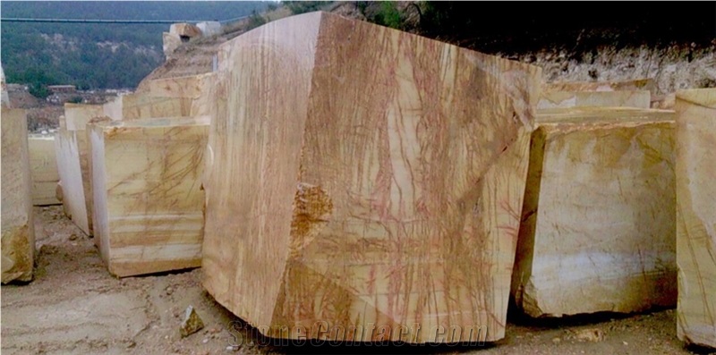 Usak Antique Gold Marble Blocks