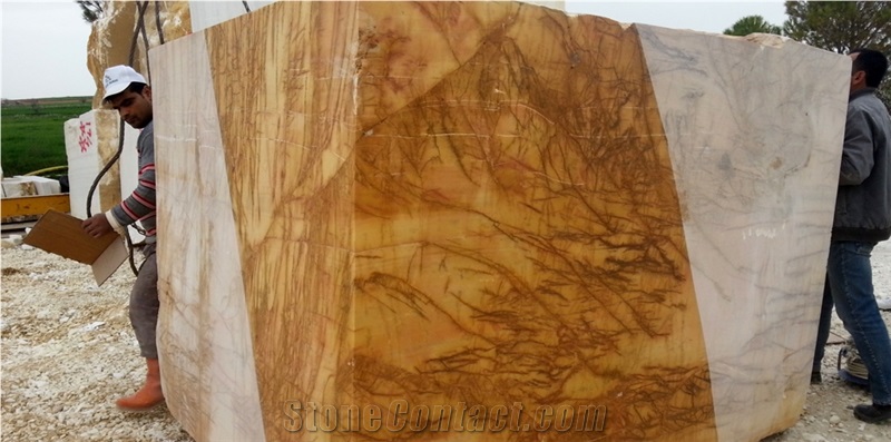 Usak Antique Gold Marble Blocks