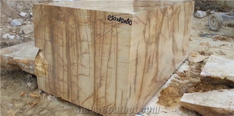 Usak Antique Gold Marble Blocks