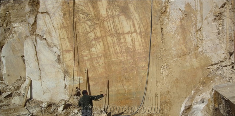 Usak Antique Gold Marble Blocks