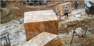 Usak Antique Gold Marble Blocks