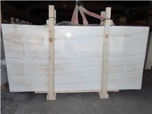 Onice Fasciato White Onyx Slabs