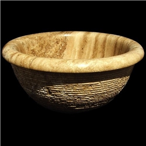 Golden Sienna Travertine Wash Basin Golden Sienna Travertine Wash Basin