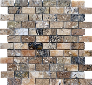 Antico Onyx Travertine Mosaic