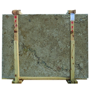 Black Walnut Travertine Polished, Filled 2cm Slabs