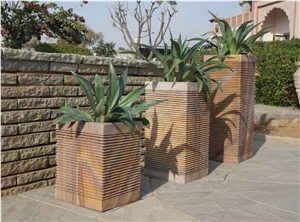 Sandstone Garden Planters, Exterior Planters